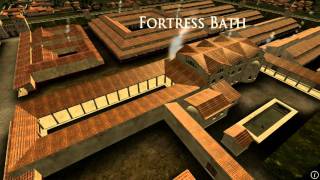 Animation of ancient Roman Fort in Caerleon Wales [upl. by Ayian]