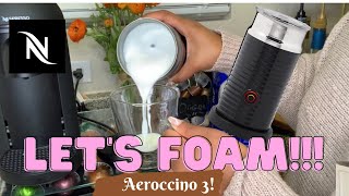 How To Foam Milk With Aeroccino 3 Make Coffee With Foam Tips amp Tricks  Easy Foamed Latte Recipe [upl. by Gualterio]